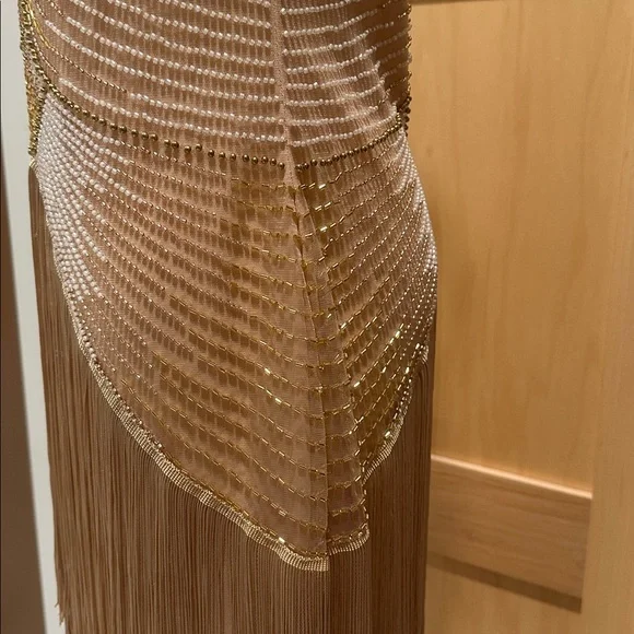 Babeyond Graceful Gradient Bead Fringe Evening Gown size 6 - Picture 6 of 12